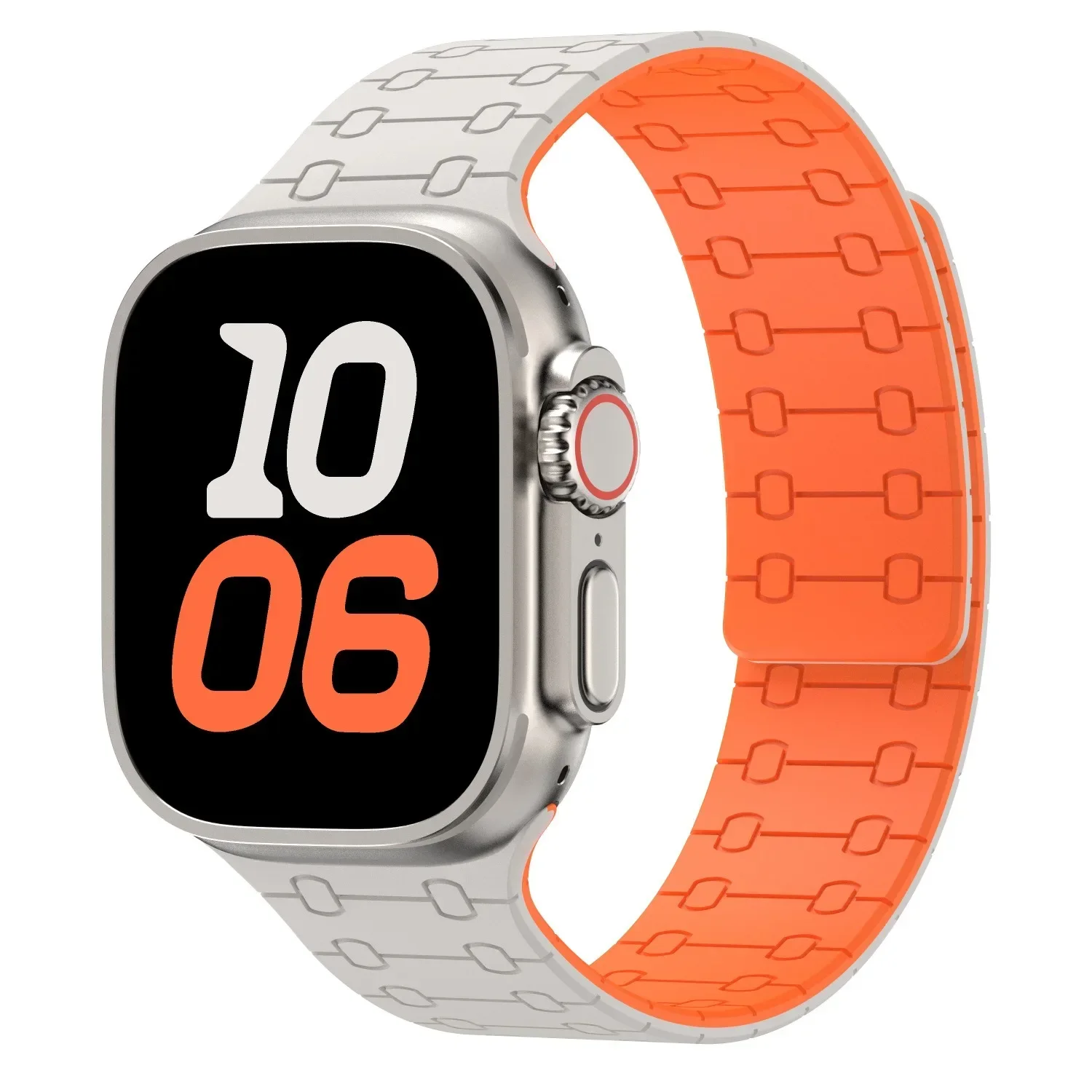 Silikonarmband für Apple Watch Ultra 4 3 2 49mm 12 11 10 46mm 42mm 9 8 7 45/41mm Magnetisches Armband iWatch 6 5 4 SE 44/40mm – Detail 13