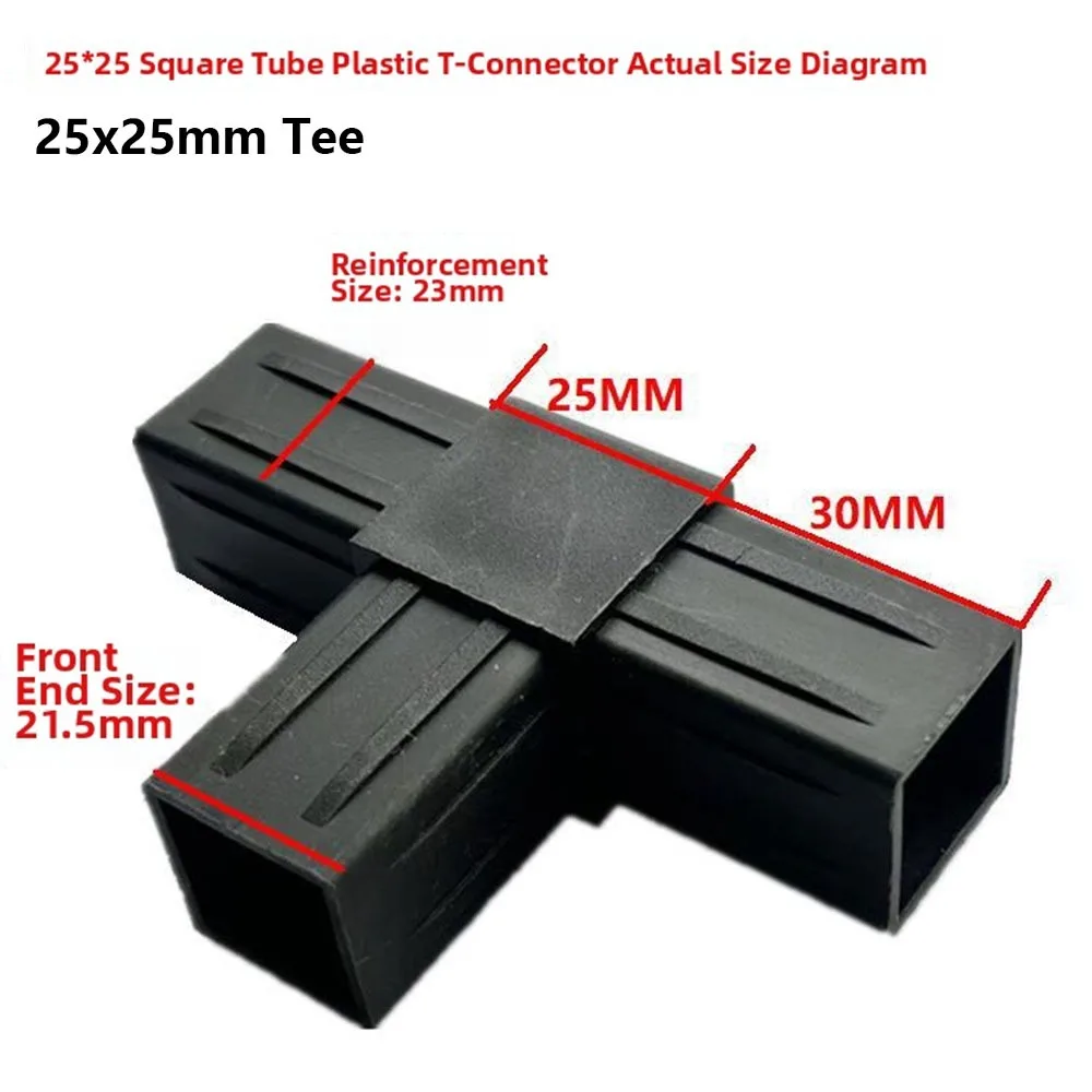 1Pcs 20/25/30mm Square Pipe Fitting X-L-T Shape 2/3/4/5-Way Plastic Pipe Connector Easy Installation Six Way Channel