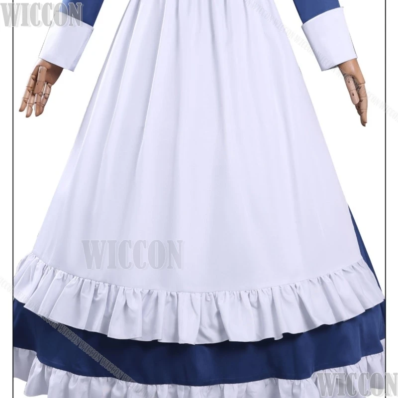 Kikaijikake no Marie الميكانيكية ماري خادمة تأثيري حلي أنيمي شخصية خادمة فستان الزي هالوين الأزرق نافيداد كرنفال