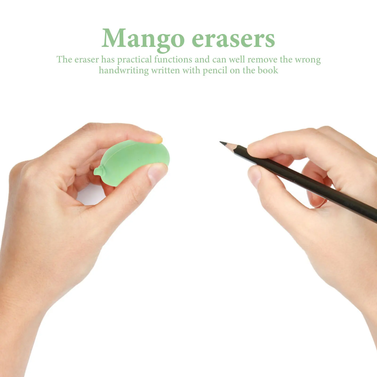 

20Pcs Large Creative Erasers for Kids Kawaii Style Classroom Rewards Students Stationery Party Favors Fun Learning Tools