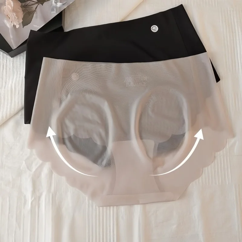 7-teiliges Set Damen-Eisseiden-Slips, ultradünne Slips, schnelltrocknende, unsichtbare Unterhosen, niedrig geschnittene Unterwäsche, sexy Sommer-Lingerie, Größe M-XL – Detail 9