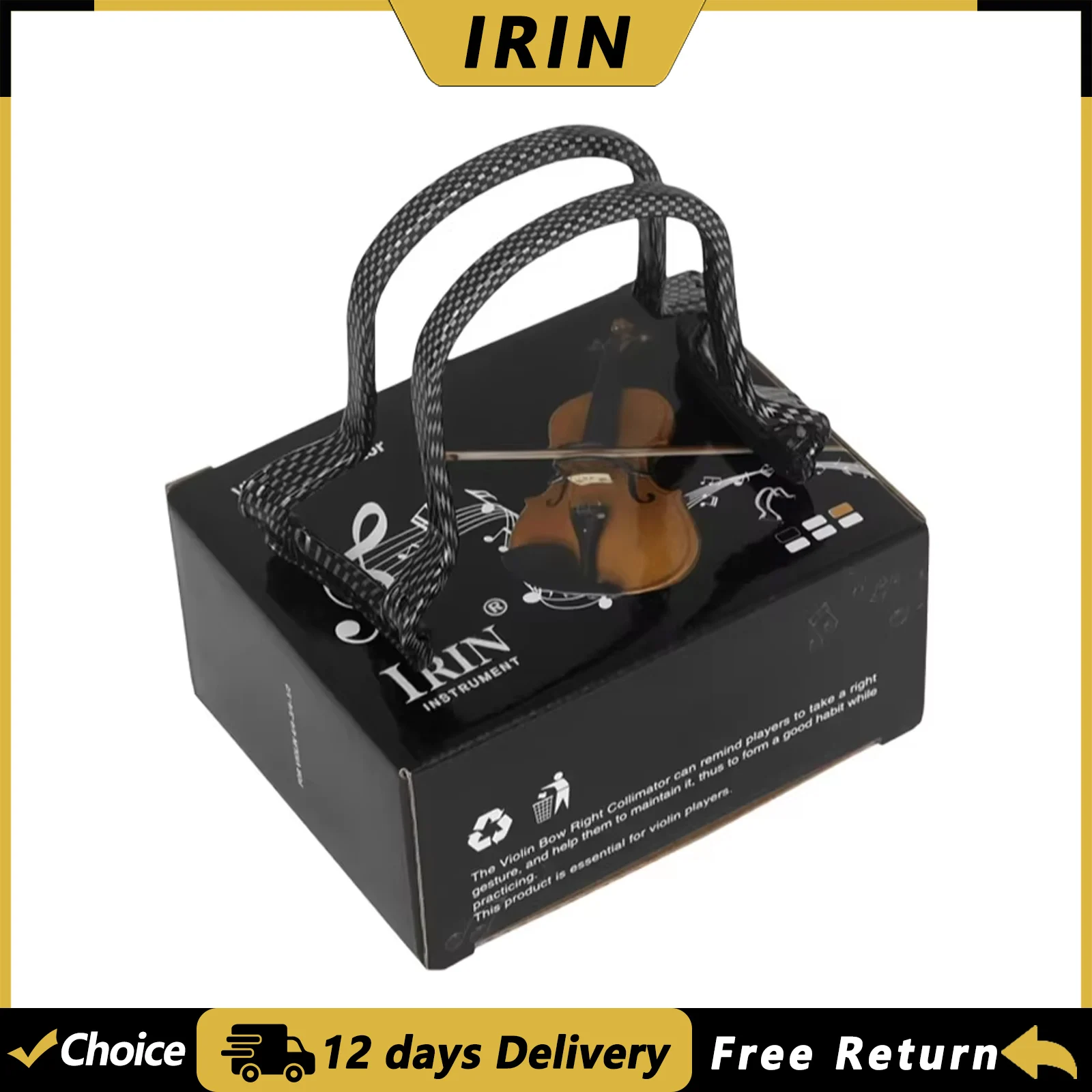 IRIN Violin Bow Corrector Resin Collimator 4/4 3/4 1/2 Violin Bow Correction Tool Violin String Instrument Accessories
