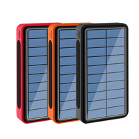 50000mAh Solar Power Bank Portable External Battery Charger for Huawei iPhone 13 Samsung Xiaomi 11 Powerbank With LED Flashlight