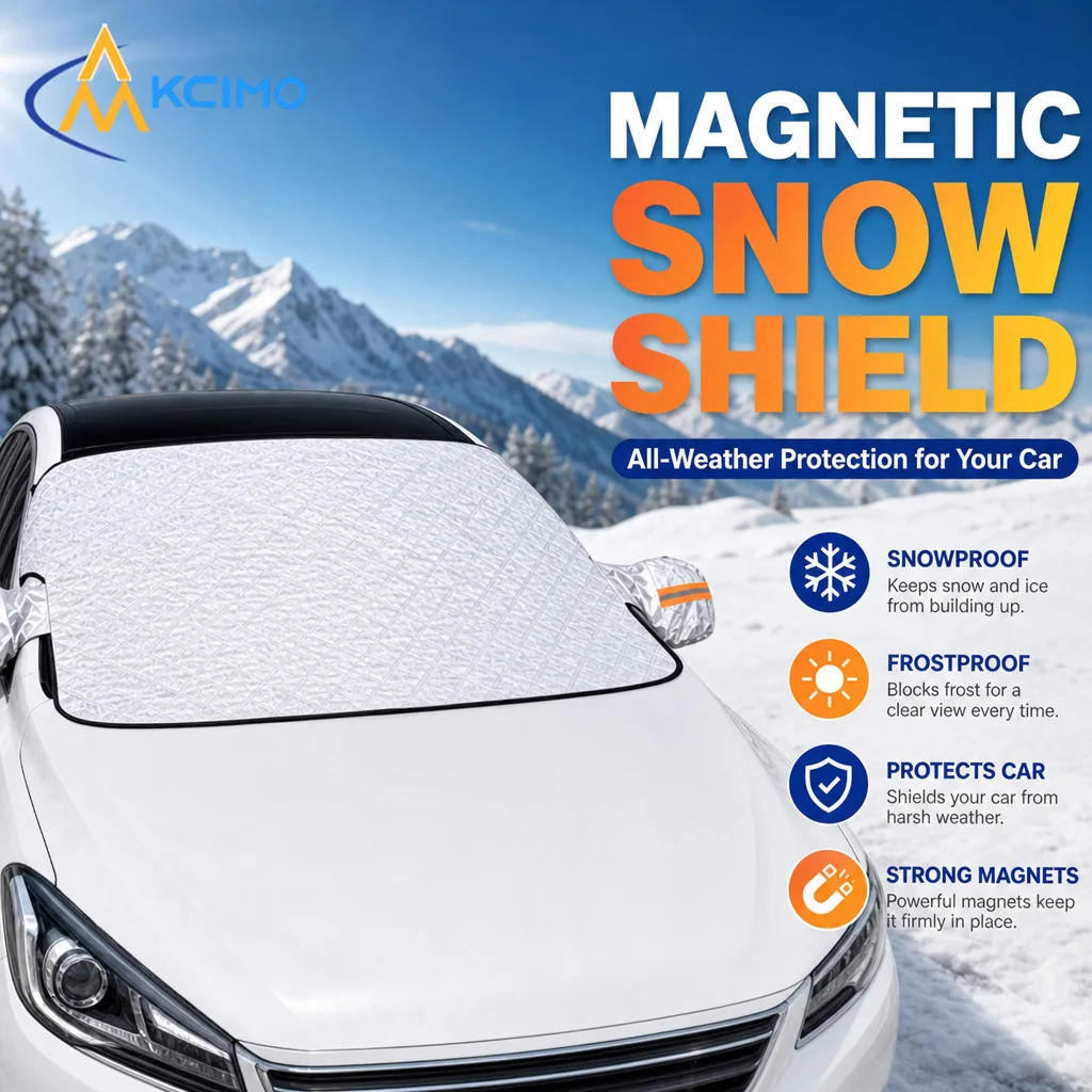 1Pc Magnetic Front Windshield Snow Shield Winter Car Window Cover Wind Resistant Snow Blocking Auto Exterior Decoration Parts