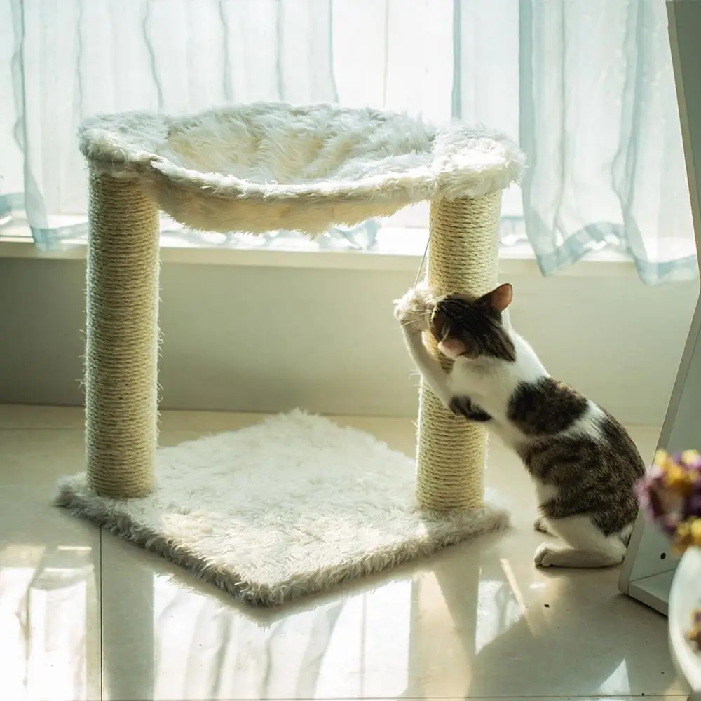 Winter Warm Cat Climbing Frame Cat Tree Furniture Scratching Pad Scratch Tower Pet Toys for Cat Bed Scratching Post kitten House