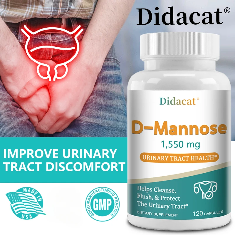 Organic D-Mannose Supplement – Supports Urinary Tract Function and Bladder Health, Helping To Cleanse and Protect