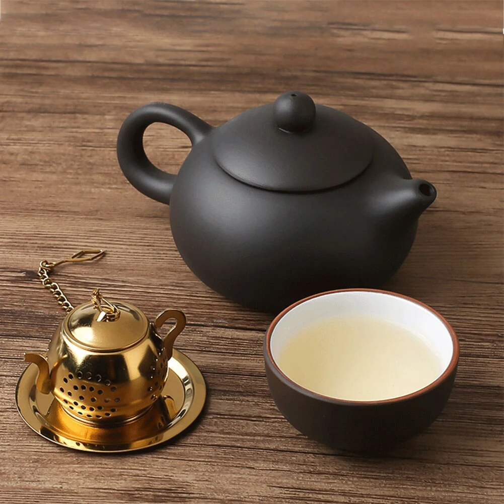 Tea Pot Filter with Lid Stainless Steel Infuser Cast Iron Teapot Induction Cooker Tea Kettle Water Kettle Accessories