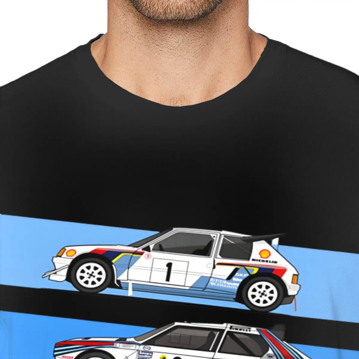 Humor 1986 Group B V2 T-Shirt for Men Round Collar 100% Cotton T Shirt Walter Rohrl Short Sleeve Tees Unique Tops