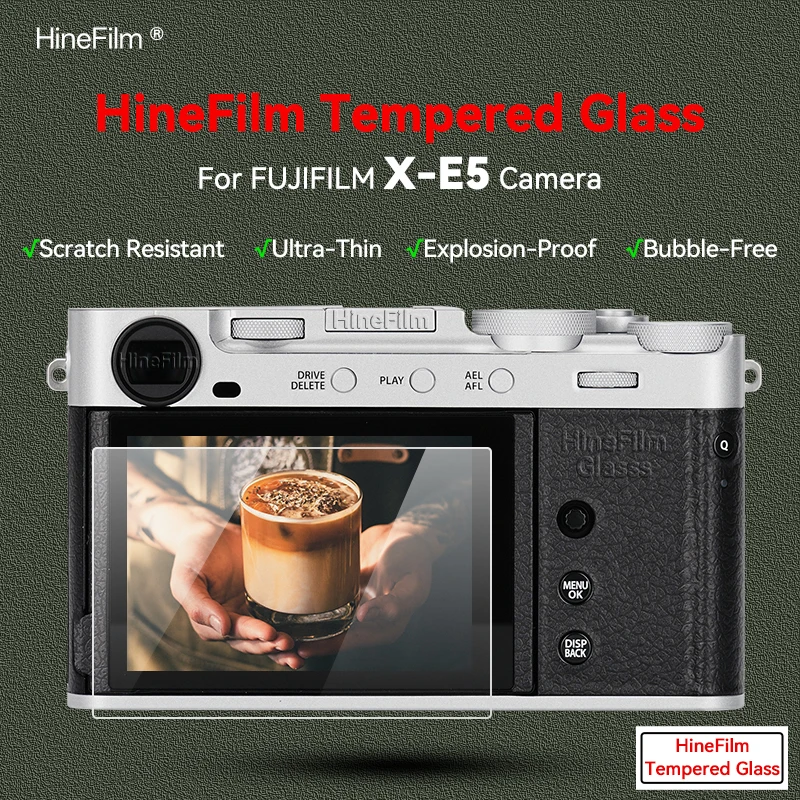 

Hinefilm Screen Protector XE5 Camera Glass Film For Fujifilm X-E5 Camera 9H Hardness Tempered Glass LCD Screen Protector XE 5
