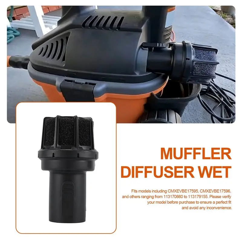 A56K 2-1/2-Inch Vacs Vacuum Diffuser Muffler,Muffler Diffuser Wet/Dry Vac Attachment CMXZVBE38660 for Shop