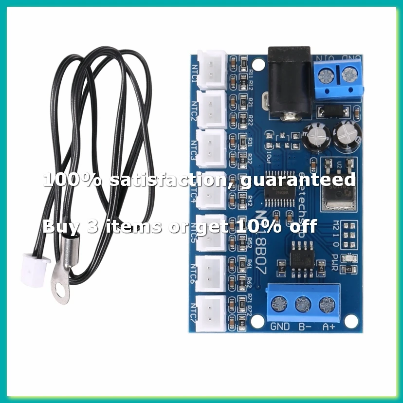 7 Channel RS485 Temperature Sensor Measurement MODBUS RTU Paperless Recorder PLC NT18B07-DTD2