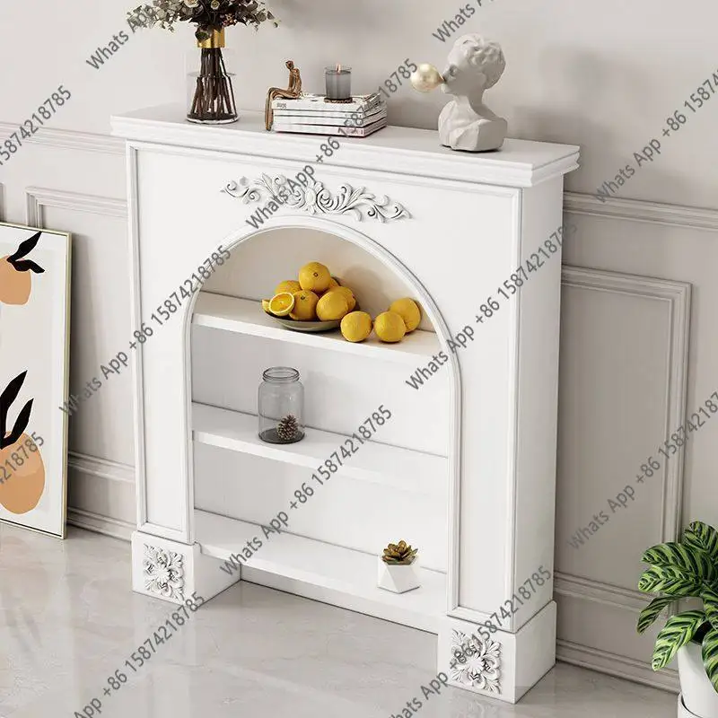 

Декоративный шкаф в европейском стиле с гранулированной росписью, французский орнамент, для прихожей, гостиной, столовой