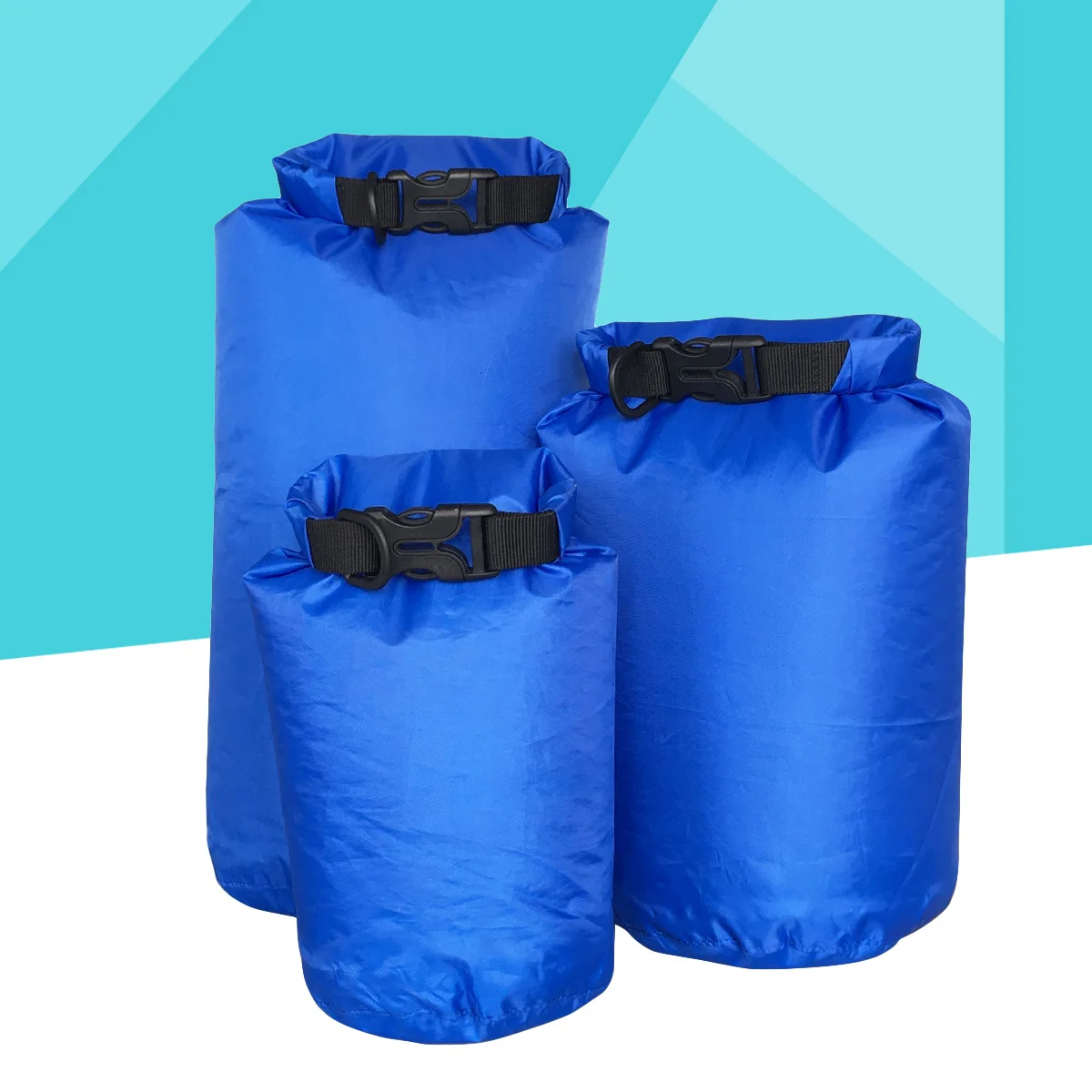 3 قطعة حقيبة مقاومة للماء في الهواء الطلق الانجراف تخزين الثقيلة البوليستر لفة إغلاق العلوي للتخييم التنزه التجديف السباحة #1