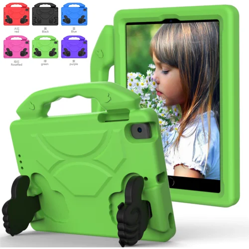 Funda para niños para iPad 9,7 6th 5th Pro 9,7 pulgadas Air 2 1 cubierta a prueba de golpes para iPad 2 3 4 5 6 mini 7 6 5 4 3 2 1 EVA soporte para pulgar hacia arriba