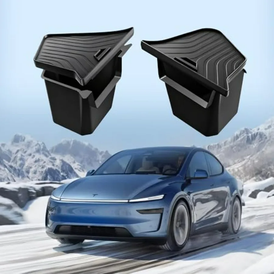 

Large 2025 2026 Model Y Juniper Trunk Organizer Storage Bins with Lids for Tesla Model Y Refresh Interior Accessories 2PCS Trun