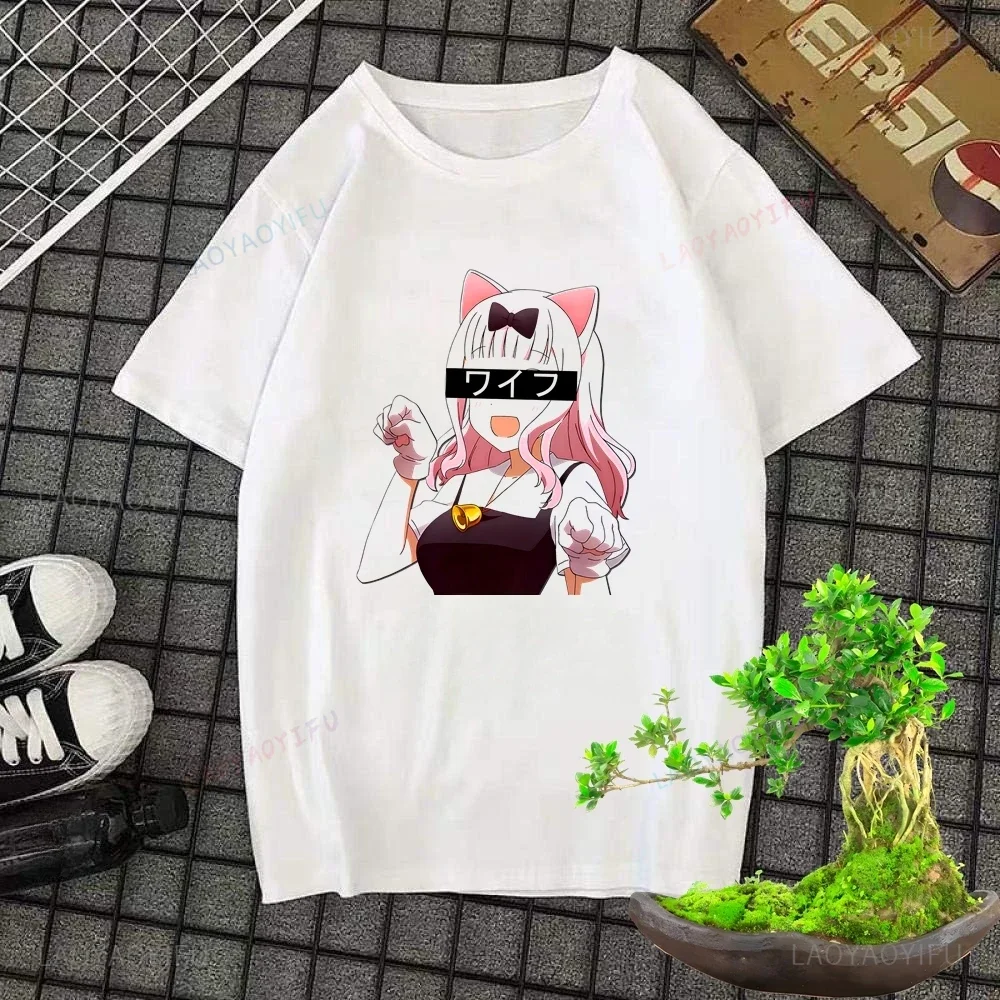 

Casual Men Fashion Loose Street Wear Hentai Waifu Printed T-shirt Trend Harajuku Short Sleeve Unisex Pattern Oversized Shirt