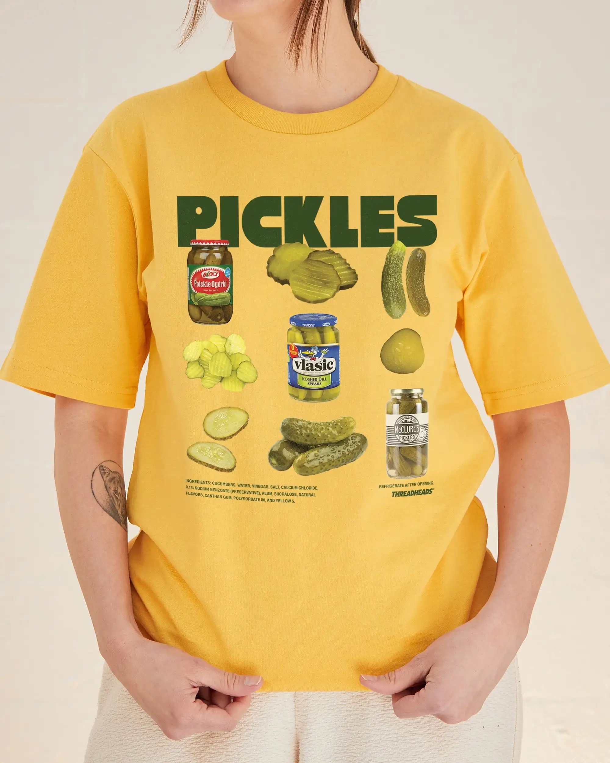 Classic The Pickles Fun Meme Street Trend Brands Graphic T-Shirt Cotton Men Women Streetwear Tee