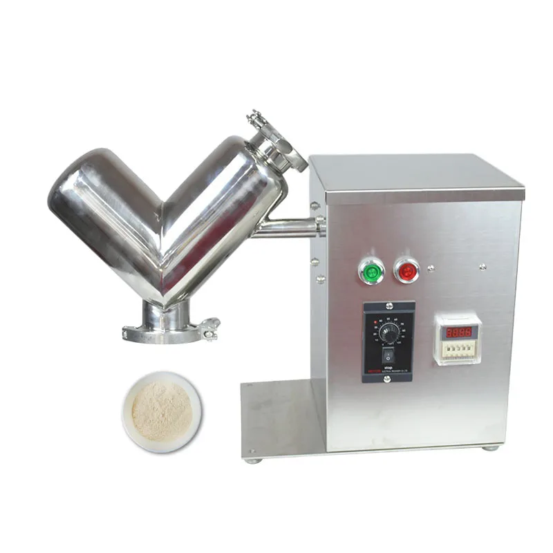 

VH-2 Small Laboratory Home Use Automatic Pharmaceutic Powder Mixer Blender V Shape Mixer Protein Powder Mixing Machine 220V
