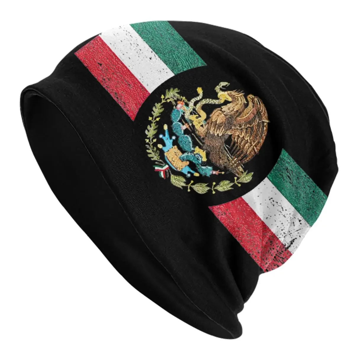 Mexico Flag Seal Roundel Skullies Beanies Hats Goth Men Women Outdoor Caps Warm Multifunction Bonnet Knitted Hat