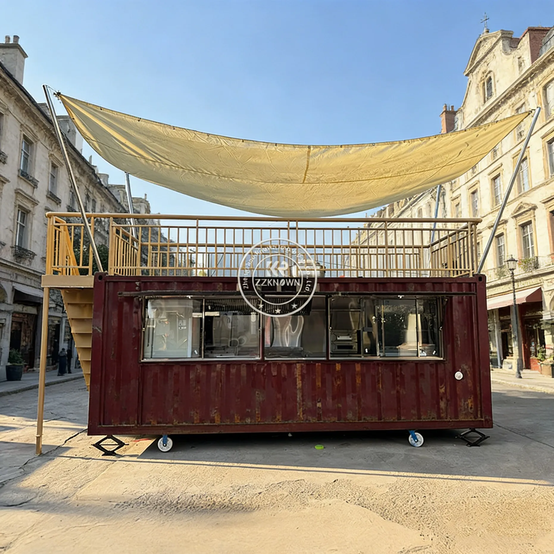 

Custom Size Mobile Concession container Food Trailers for Sale Fully Equipped Food Truck Container Food Trailer with Kitchen