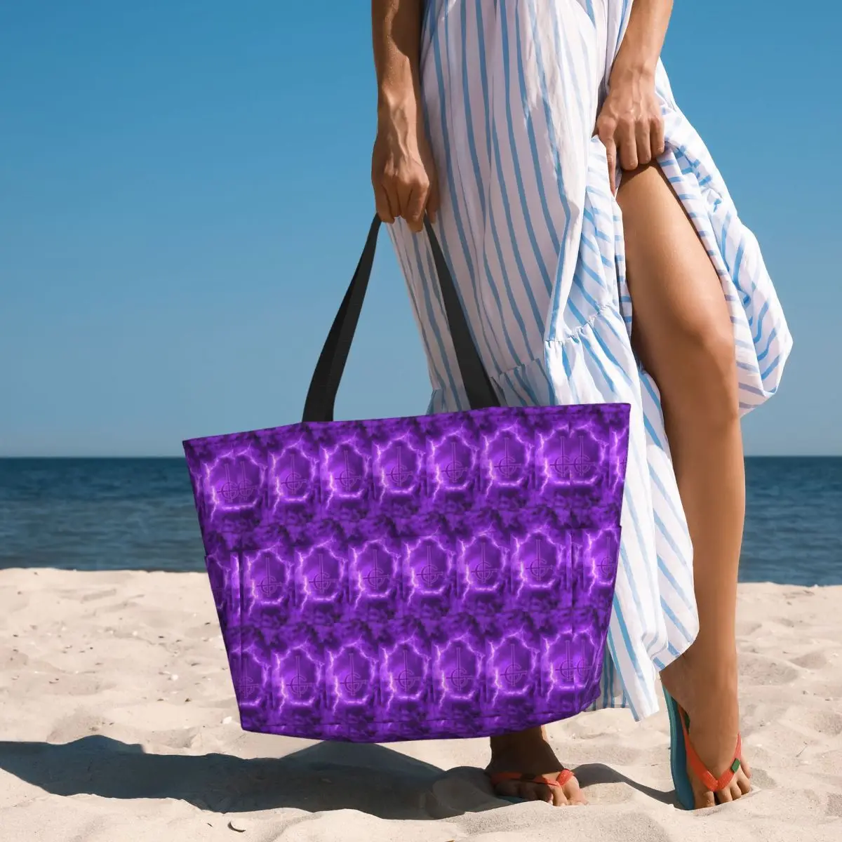 

2025 New Skeleta Album Ghost Band Beach Tote Bag Sport Gym Yoga Duffle Large Tote Bag Women Travel Bag Fitness bag