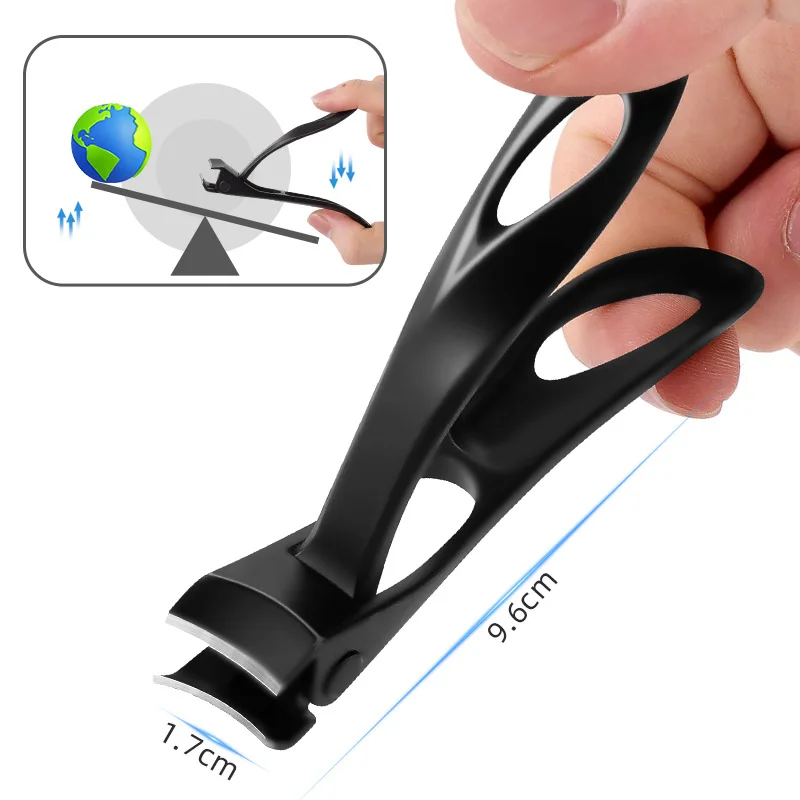 

Large Opening Nail Clipper Stainless Steel Anti Splash Thick Hard Toenail Fingernail Nail Cutter Manicure Trimmer Pedicure Tools