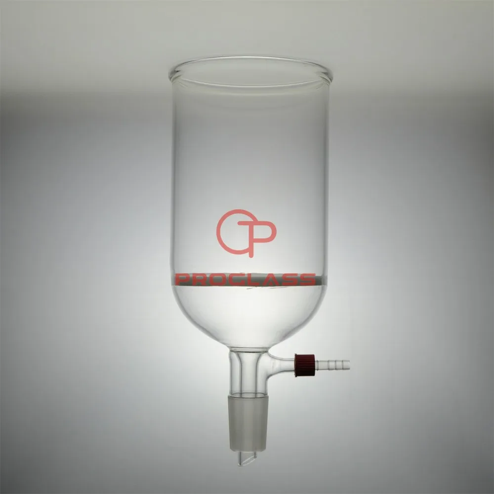 Lab Vacuum Filtering Funnels ,GL14 Removable Vacuum Hose,With Fritted Discs,Pyrex 2000~20000mL