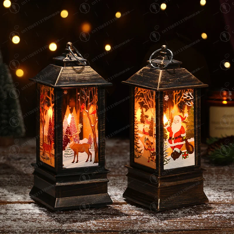 

Christmas Fan Decoration, Portable Night Light, Luminous Desktop Creative Trinkets, Gifts