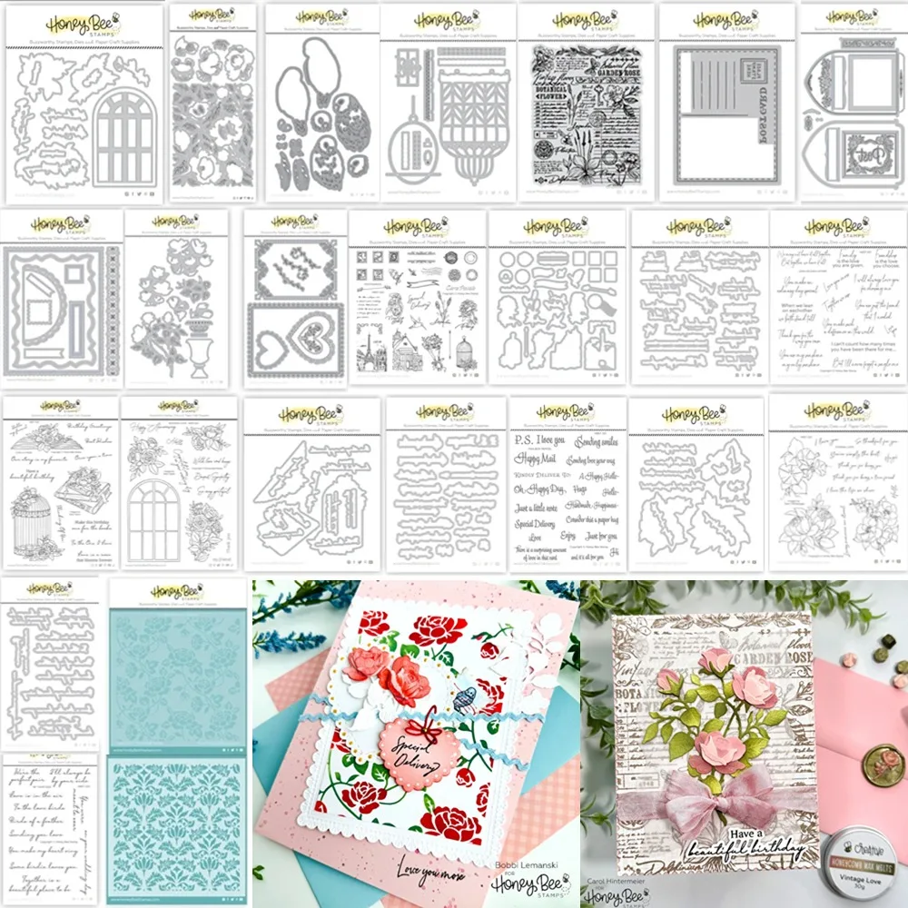 Capas encantadoras: Candy Cane - Honey Cuts Metal cutting data slimline essentials scrapbooking card stencil cut die para DIY