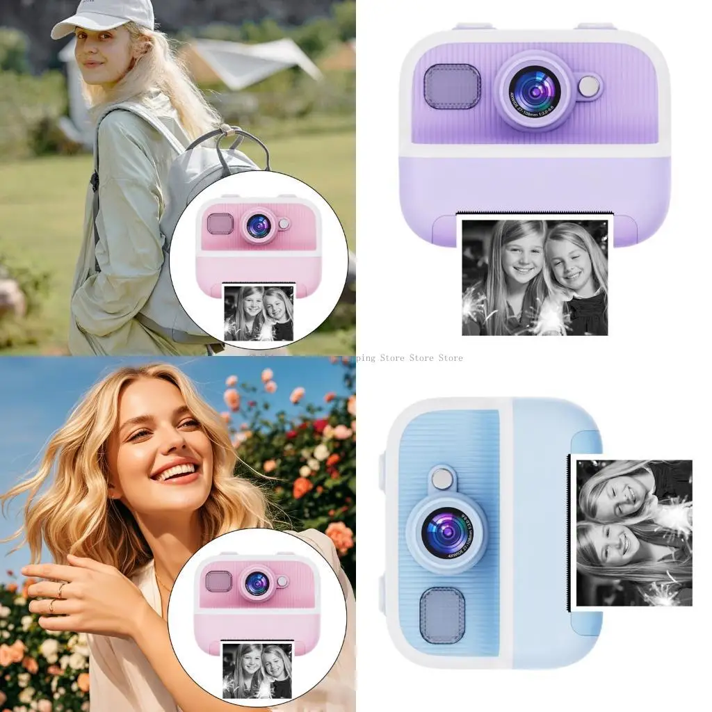  Children Digital Instand Camera with Photo Printing USB Charging Educational Toy