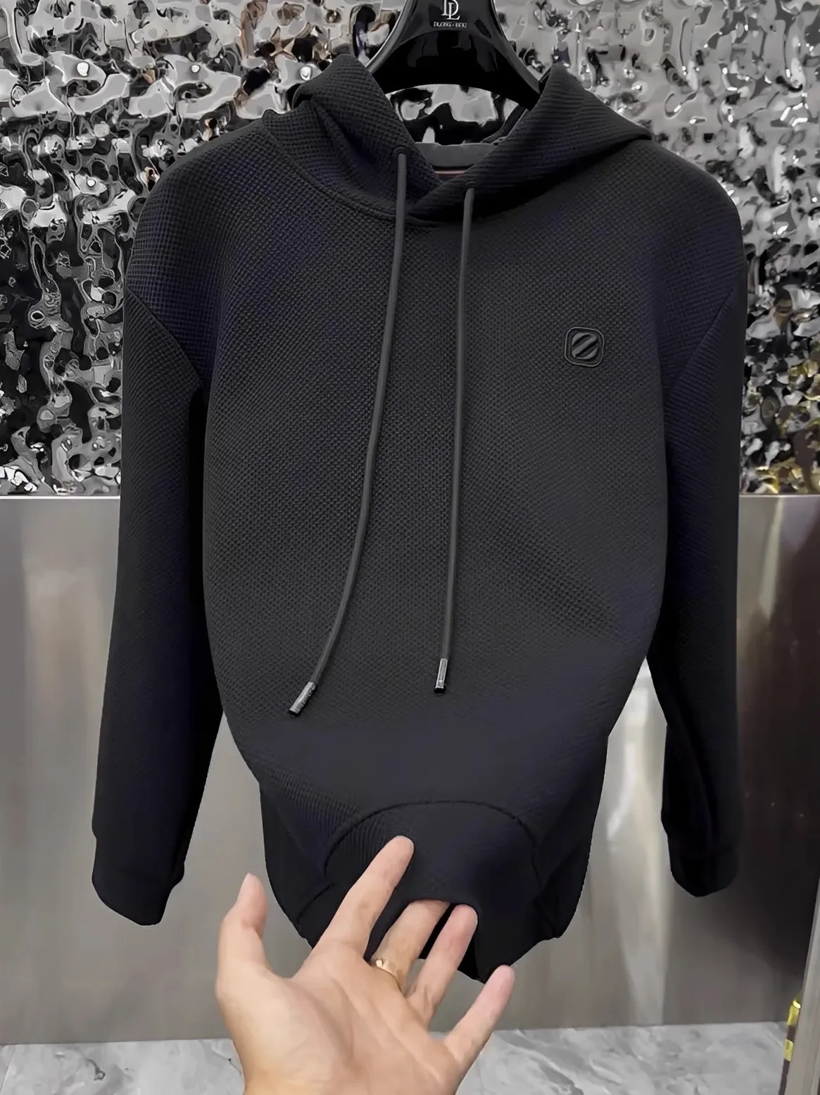 

Мужская толстовка с капюшоном, свободный крой, теплая верхняя одежда из чистого хлопка, модные трендовые топы для пар, осень 2023, повседневная молодежная одежда