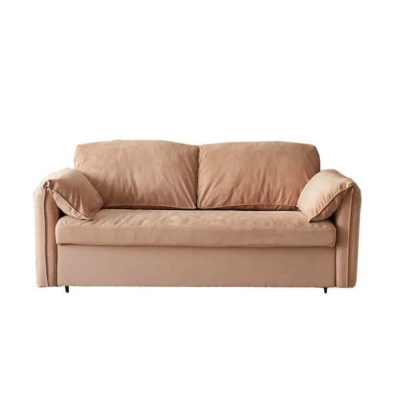 Sofa bed foldable small apartment living room flipped sitting and lying dual-purpose high-end fabric multi-functional