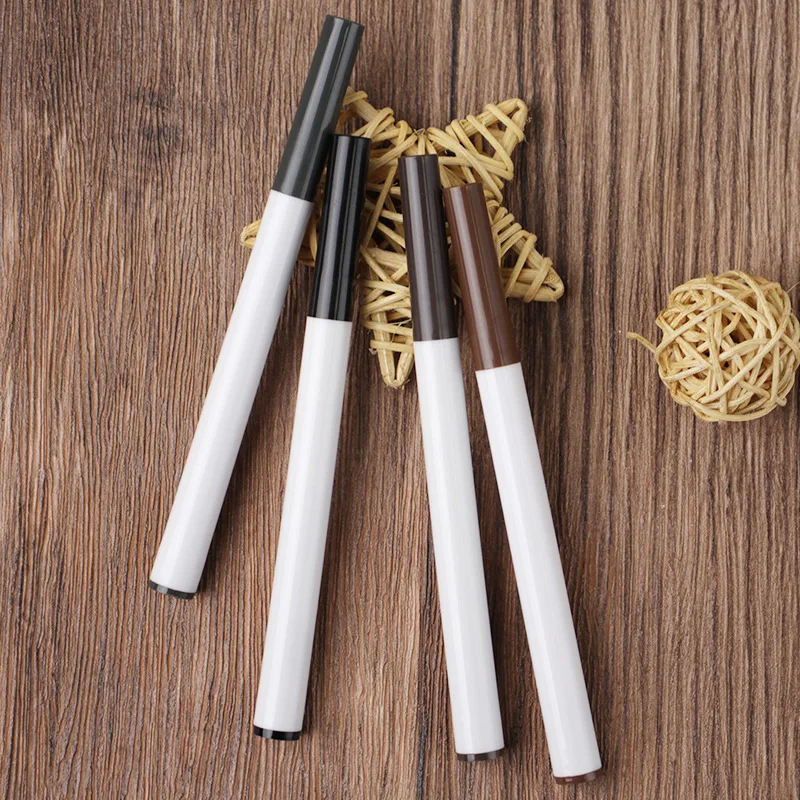 No Logo Micro brush eyebrow pencil waterproof fork tip eyebrow tattoo pencil durable fine sketch liquid eyebrow pencil