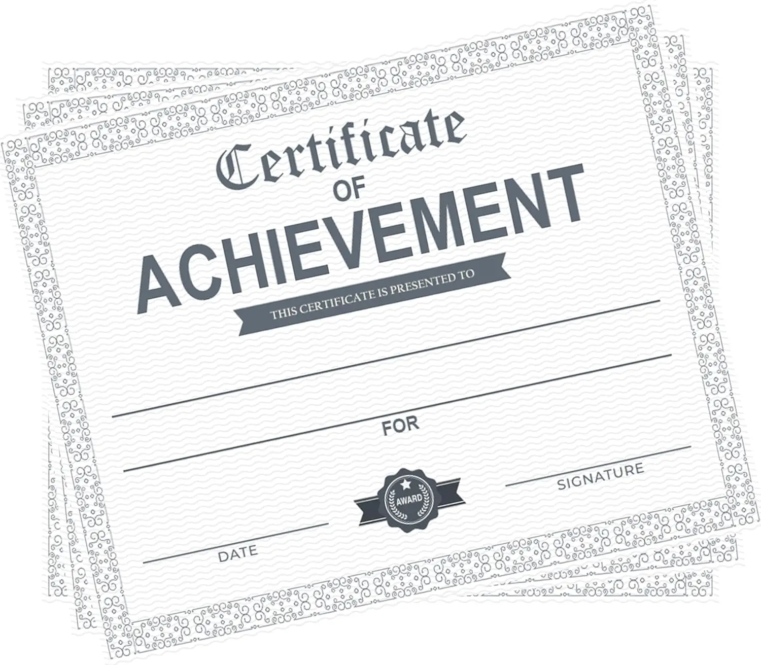 25 قطعة شهادة جوائز الإنجاز شهادات الانتهاء - 8 × 10 بوصة #1