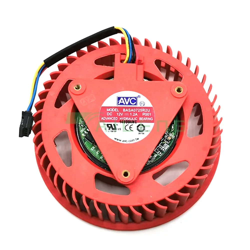 For AVC video card fan BASA0725R2U 12V, 1.20A ATI HD5870 HD5970 HD5850 Turbo graphics card fan turbine FD9238H12S