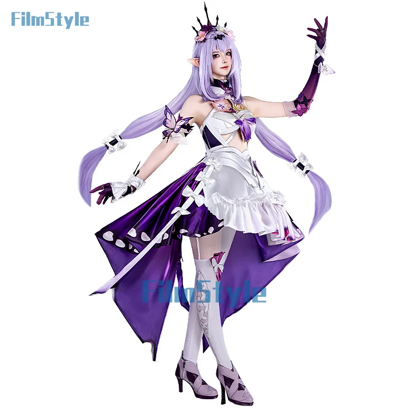 Honkai: Star Rail Castorice Game Suit Gorgeous Dress Uniform Cosplay Costume Halloween Carnival Party Outfit Women