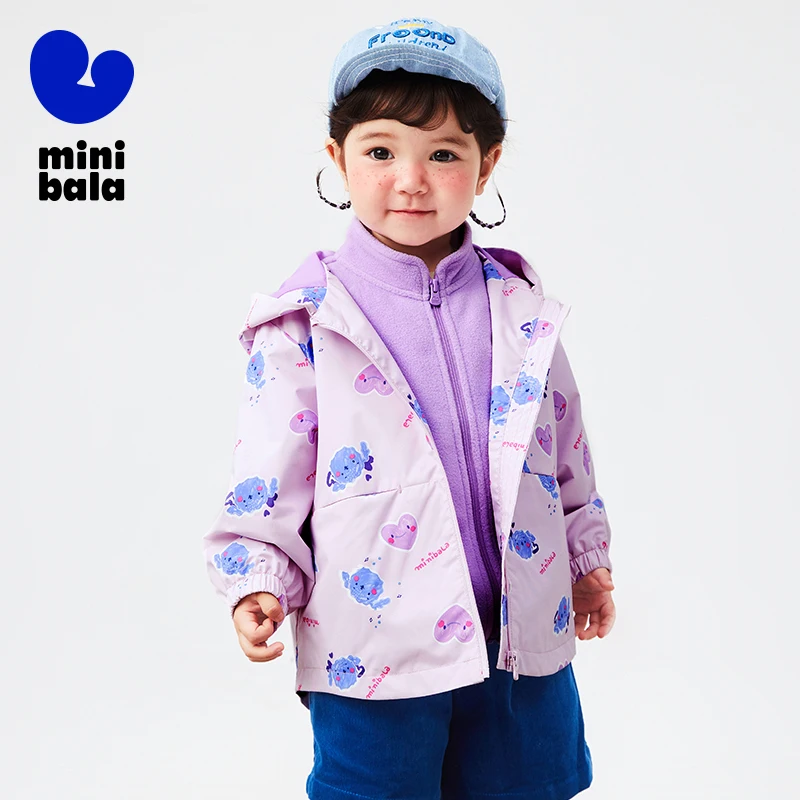 Mini Bala Casual Wear Children Jacket Fashionable 2024 New Spring and Autumn New Windproof Jacket