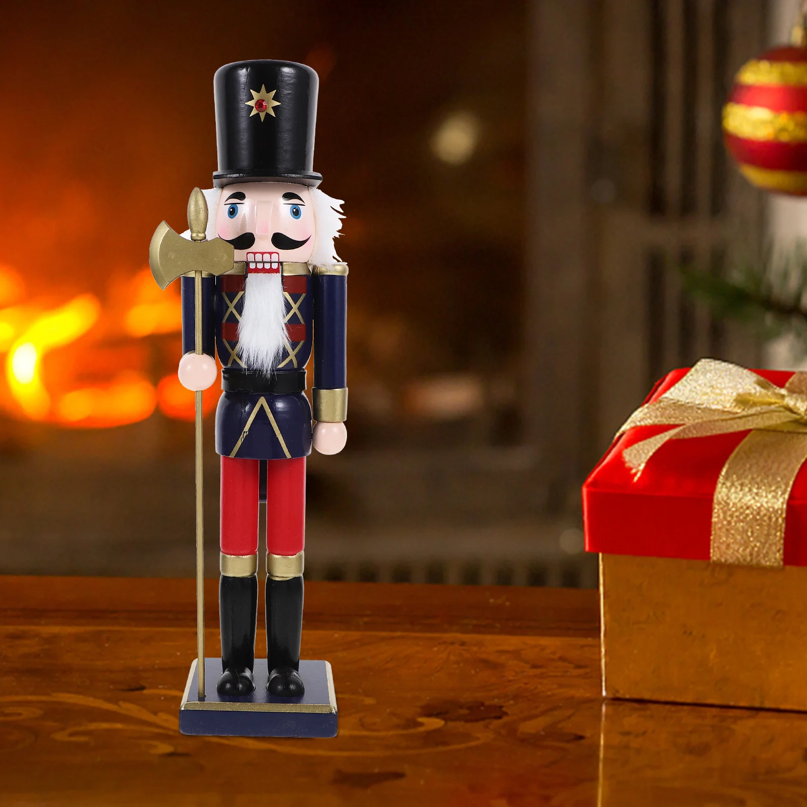 

Wooden Nutcracker Puppet Christmas Nutcracker Decoration Xmas Desktop Table Ornament Christmas Gift Xmas Table Ornament
