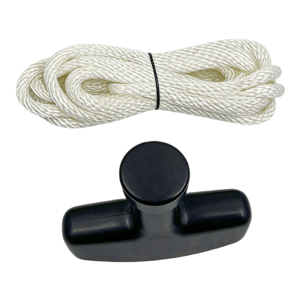 Lawn Mower Recoil Starter Rope 5mm X 1.7m With Handle For Honda GX240/GX270/GX340/GX390/GX610/GX620/173F/177F/182F/188F/190F