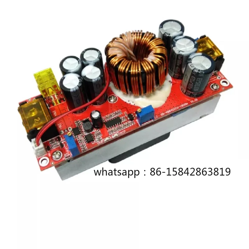 DC-DC 1500W 30A Voltage Step Up Converter Boost CC CV Power Supply Module Constant Current Module With Fan 10-60V to 12-90V