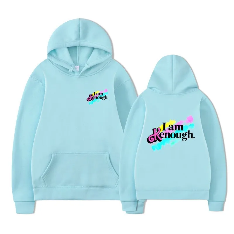 

New Fashion I Am Kenough Letter Printed Hoodie Loose Hoodie for Men and Women