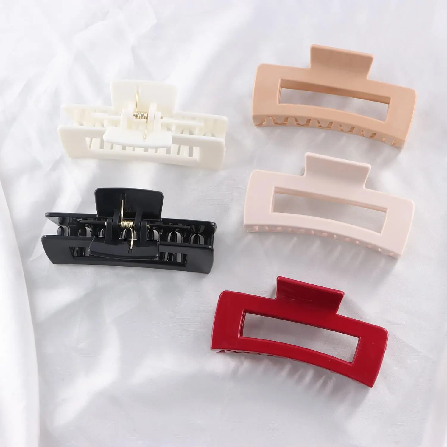 

Solid Silica Gel Hair Clip Fashion Women Claws Korean Girl Shark Clip Headwear Barrette Hair Accessories