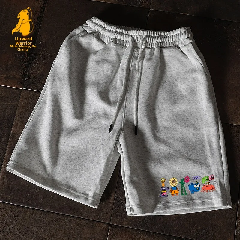 Casual Loose Sport Shorts for Men And Women Couple Basic Style Sweatpants Cotton Polyester Blend Summer Straight Leg Pants