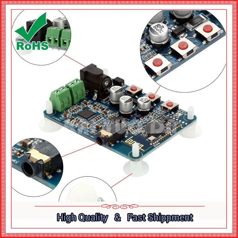 New Bluetooth-compatible Speaker New Board Bluetooth-compatible Digital Amplifier Wireless Receiver Amplifier Module Board