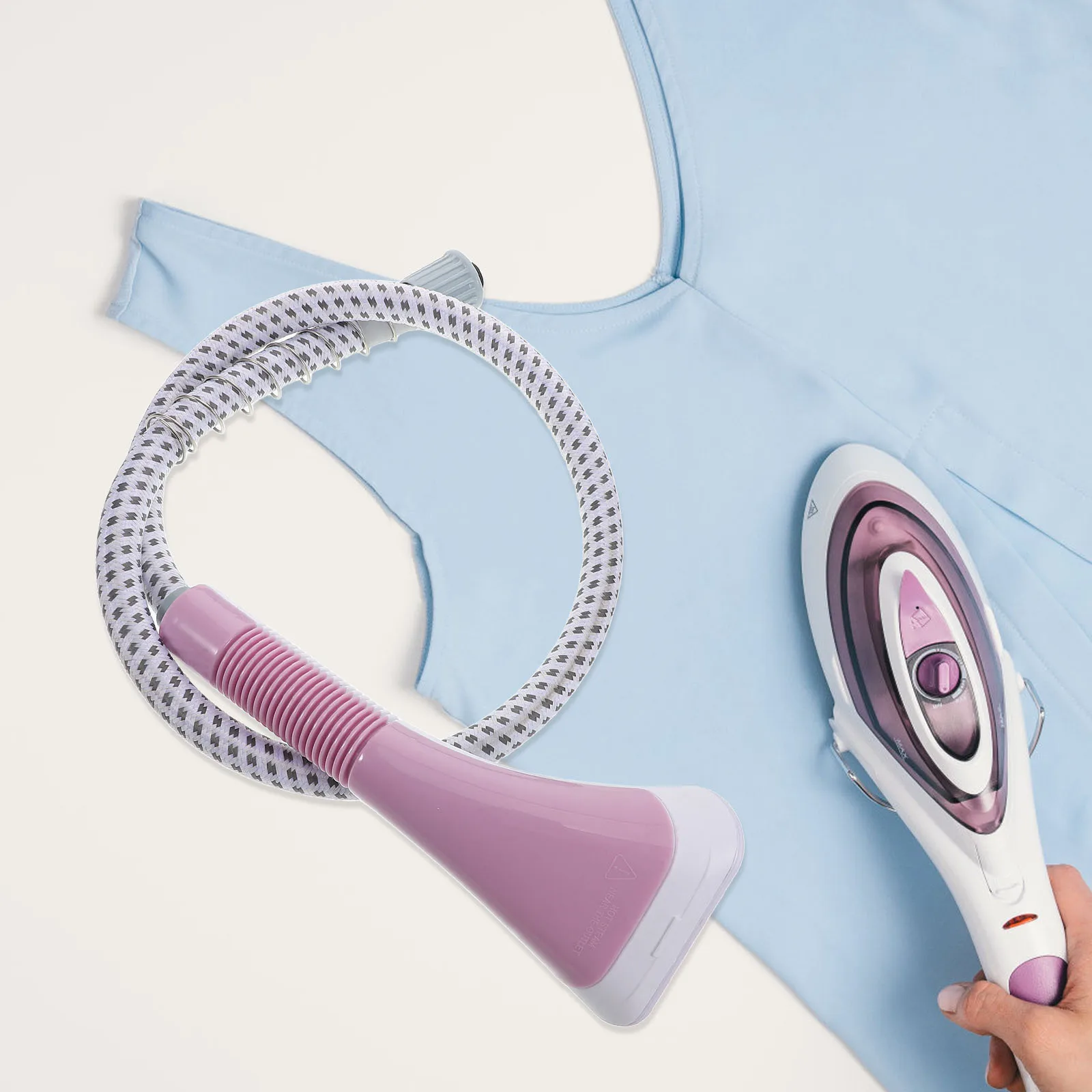 

Garment Steamer Accessory 1.5M Extension Hose Steam Tube Replacement Portable Plastic Hose For Clothes Ironing Metal Head Guide