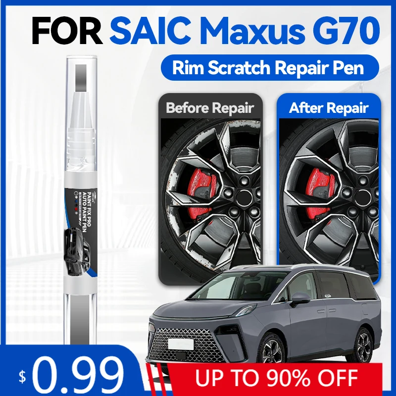 

Карандаш для подкраски колесных дисков, средство для ремонта царапин, аксессуары для авто DIY для SAIC Maxus G70, черный, белый, серебристый