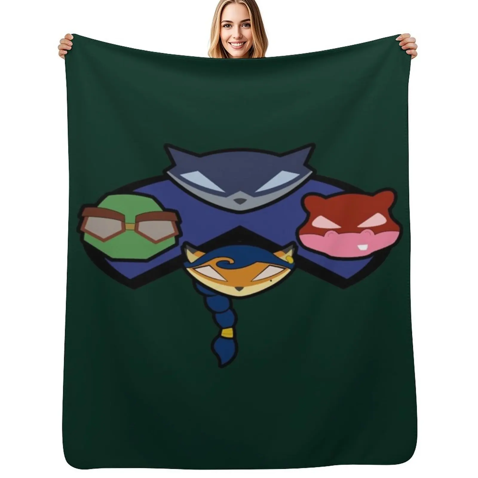 Sly and Co. Gauge 2 Throw Blanket Hair Camping Blankets For Bed Loose Thermals For Travel Blankets