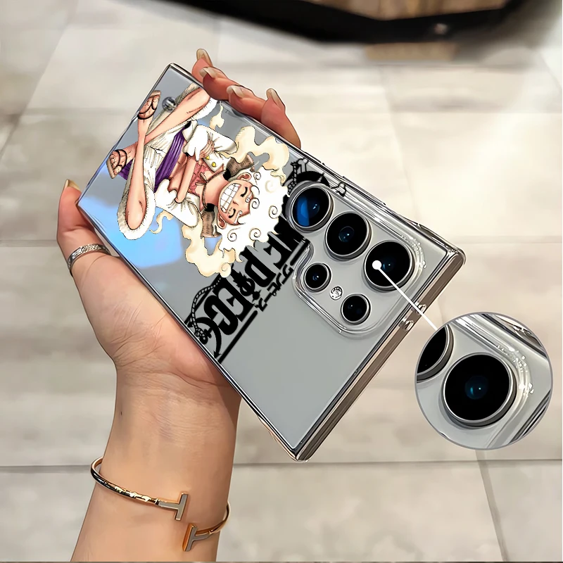 حافظة Ace Anime Luffy لهاتف سامسونج جالاكسي S25 S24 FE S23 Plus S22 Ultra S21 S20 FE S23Ultra S22 Plus غطاء شفاف #3