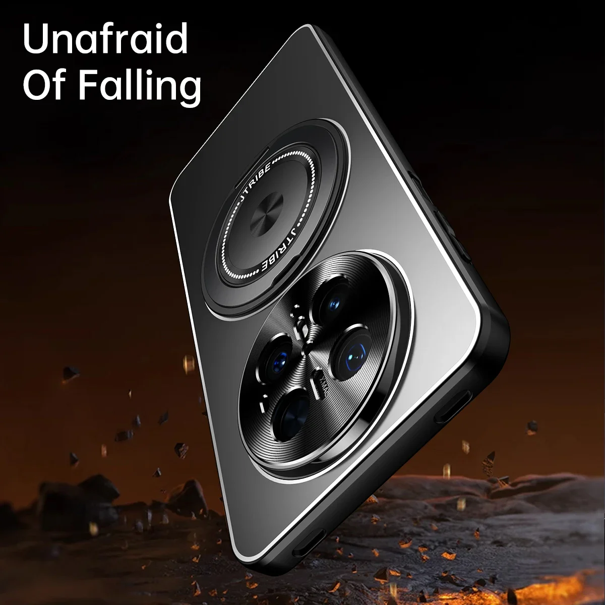 

Rotating Magnetic Bracket Phone Case for Huawei Pura 70 80 Ultra Mate 60 70 Pro Frosted Back Full Lens Protection Cover Cases