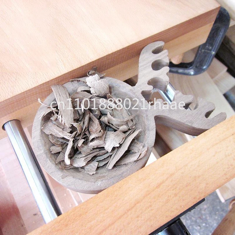 Household small woodworking table, ash wood, woodworking table, woodworking table multi-function desktop, manual